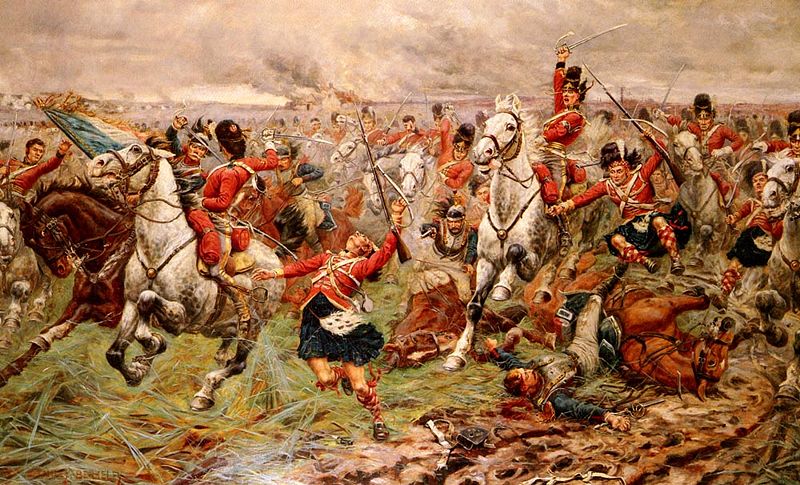 Атака “Легкой бригады” в составе 17-го уланского полка (the 17th Regiment of Lancers) под Балаклавой 25 сентября 1854 г. (картина «Атака Легкой бригады» написанная Ричардом Кэйтоном Вудвилем 1894 г.).